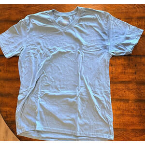 True Classic Men's Classic V Neck T-Shirt Blue, XL